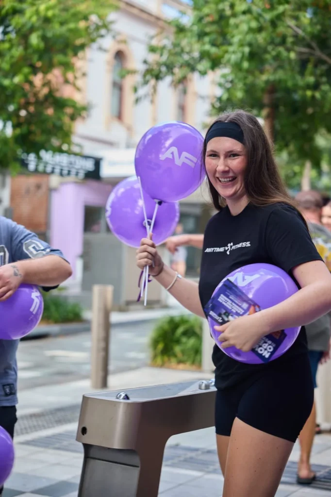 Anytime Fitness balloons activation, content shoot by Digi Agency