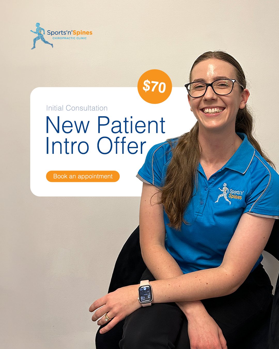 Chiropractic feed ad: new patient intro offer