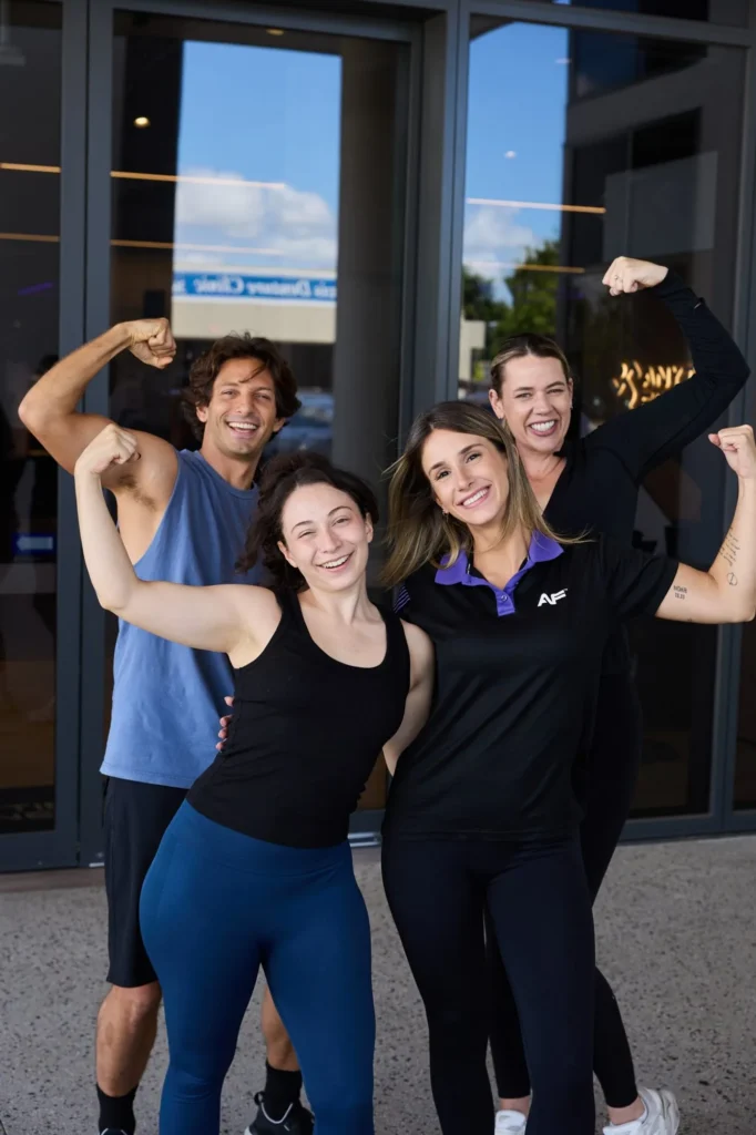 Gym members flexing, content shoot by Digi Agency