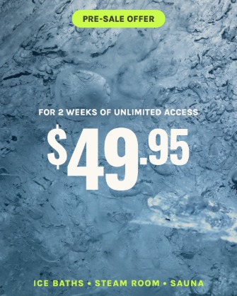 Presale ad on ice texture