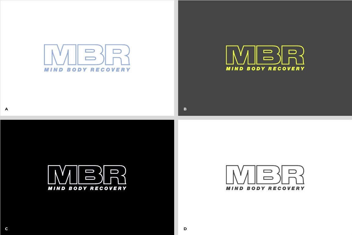 Secondary logo in four colourways