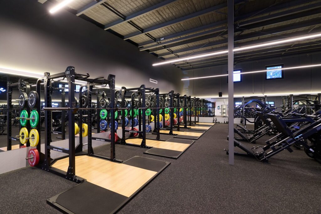 Lifting racks at Anytime Fitness Morayfield