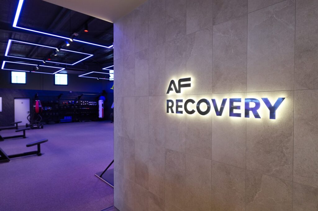 AF Recovery signage at Anytime Fitness Morayfield