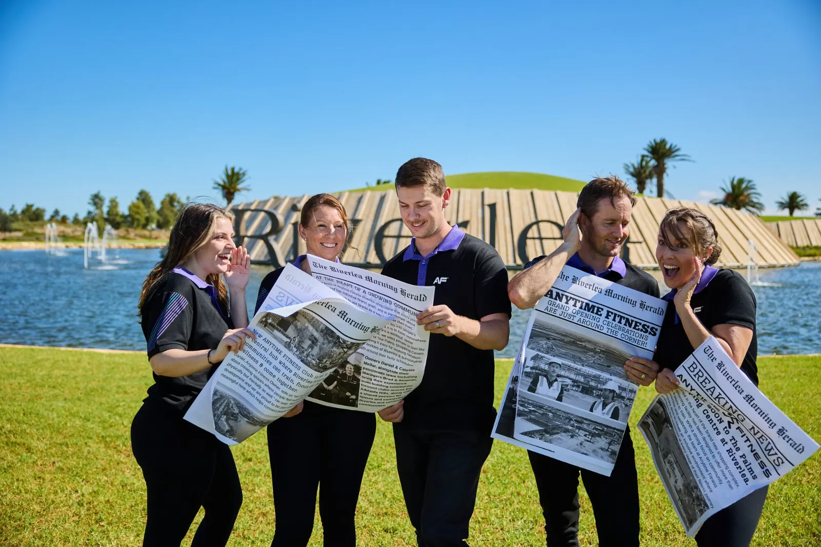 Team with local newspaper coverage, content shoot by Digi Agency